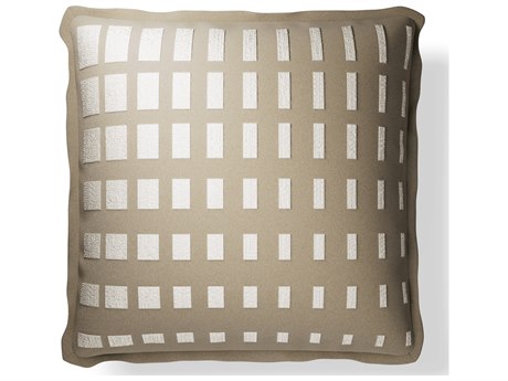 Jensen Outdoor Performance Plume Embroidery 20" x 20" Shadow Block - Desert/Ivory