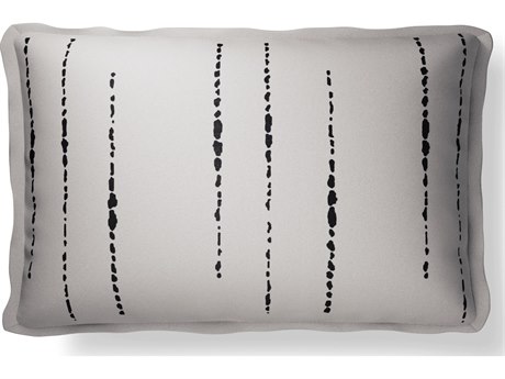 Jensen Outdoor Performance Plume Embroidery 14" x 22" Masai - Ivory/Charcoal