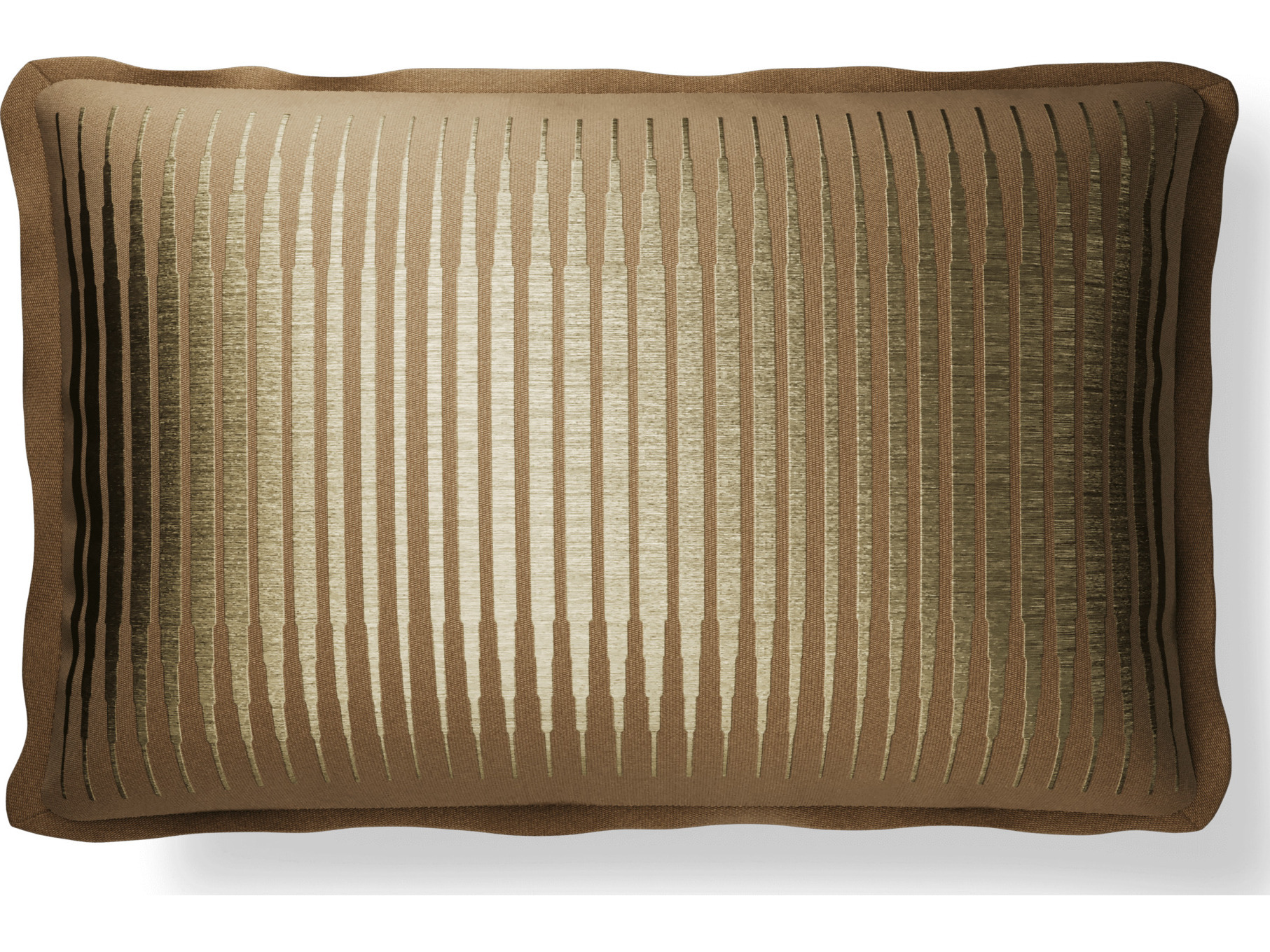 Jensen Outdoor Performance Plume Embroidery 14" x 22" Rhythm - Clay/Gold