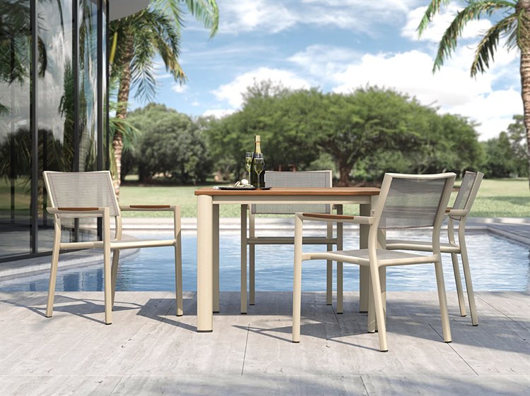 Jensen Outdoor Breeze Ipe Dining Set 6