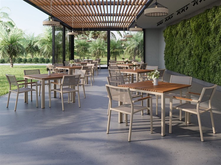 Jensen Outdoor Breeze Ipe Dining Set 5