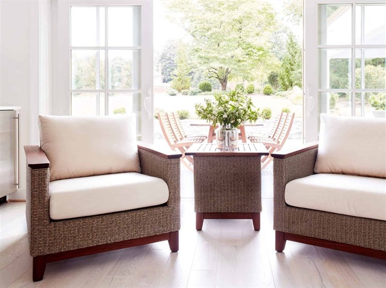 Jensen Outdoor Coral IPE Lounge Set 7