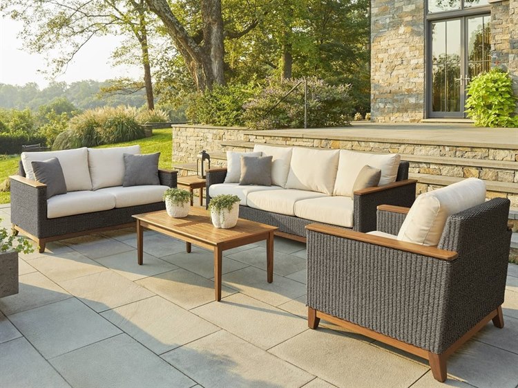 Jensen Outdoor Coral IPE Lounge Set 2