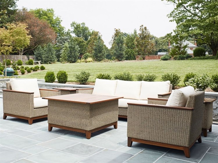 Jensen Outdoor Coral IPE Lounge Set 8