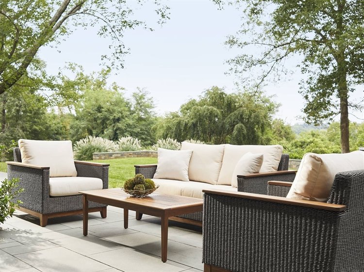 Jensen Outdoor Coral IPE Lounge Set 3
