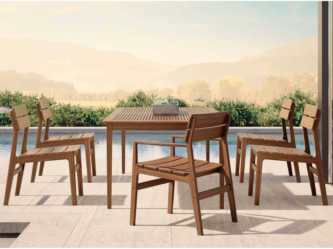 Jensen Outdoor Furniture Innova IPE Dining Set