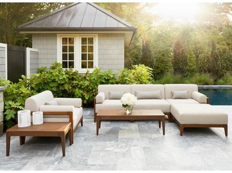 Jensen Outdoor Furniture Mix IPE Sectional Lounge Set