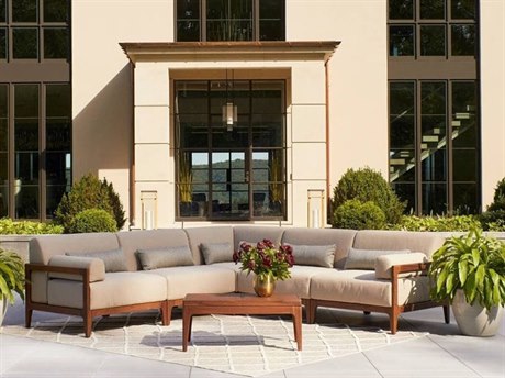 Jensen Outdoor Furniture Mix IPE Sectional Lounge Set