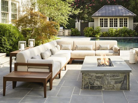 Jensen Outdoor Furniture Mix IPE Sectional Lounge Set