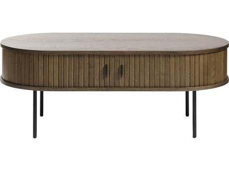 Unique Furniture Nola Oval Wood Coffee Table
