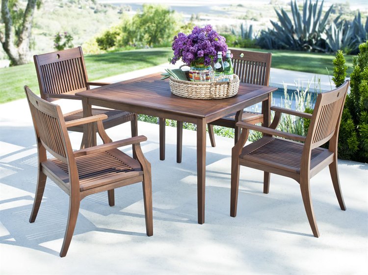 Jensen Outdoor Opal IPE Dining Set 2