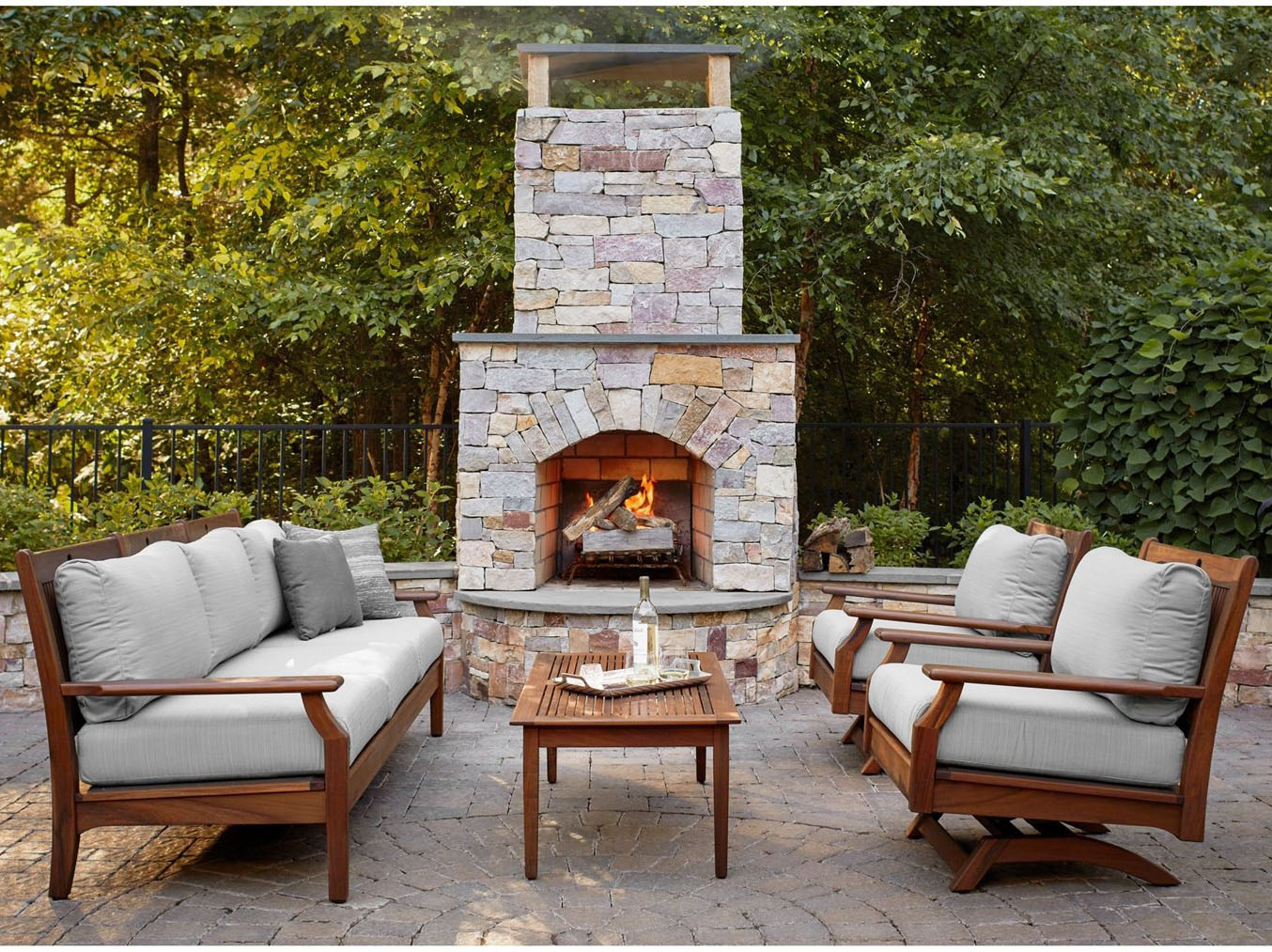 Jensen Outdoor Furniture Opal IPE Lounge Set