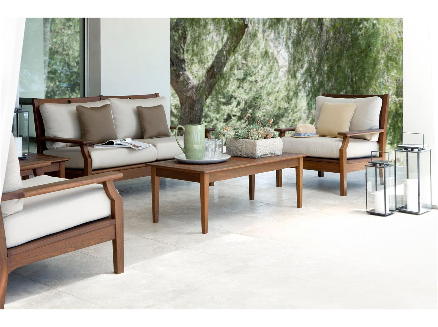 Jensen Outdoor Furniture Opal IPE Lounge Set