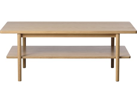 Unique Furniture Ponza Rectangular Wood Natural Oak Coffee Table