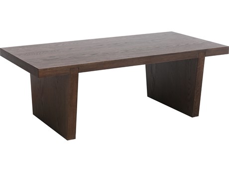 Unique Furniture Rock Rectangular Wood Coffee Table