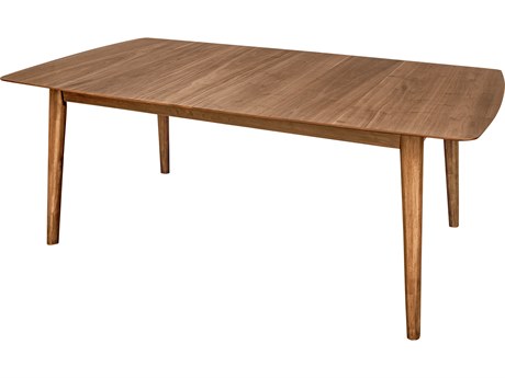Unique Furniture Sedona Extendable Rectangular Wood Walnut Dining Table