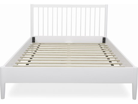 Unique Furniture Sedona White Rubberwood Wood Queen Platform Bed