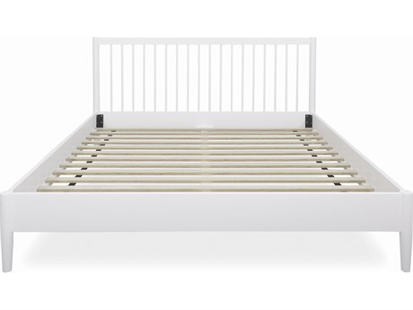 Unique Furniture Sedona White Rubberwood Wood King Platform Bed