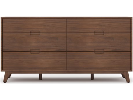 Unique Furniture Sedona 6-Drawers Brown Natural Wood Double Dresser