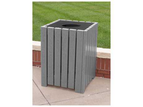 Frog Furnishings Recycled Plastic Heavy duty Square 32 Gallon Receptacles