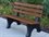 Frog Furnishings Comfort Park Avenue Recycled Plastic 6 ft. Bench  JHPB6CPAE