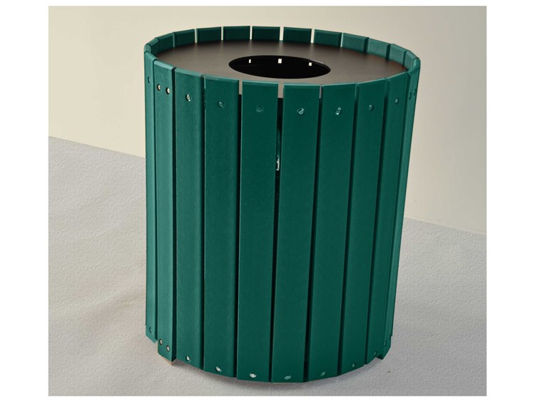 Frog Furnishings Recycled Plastic Standard Round 55 Gallon Receptacles