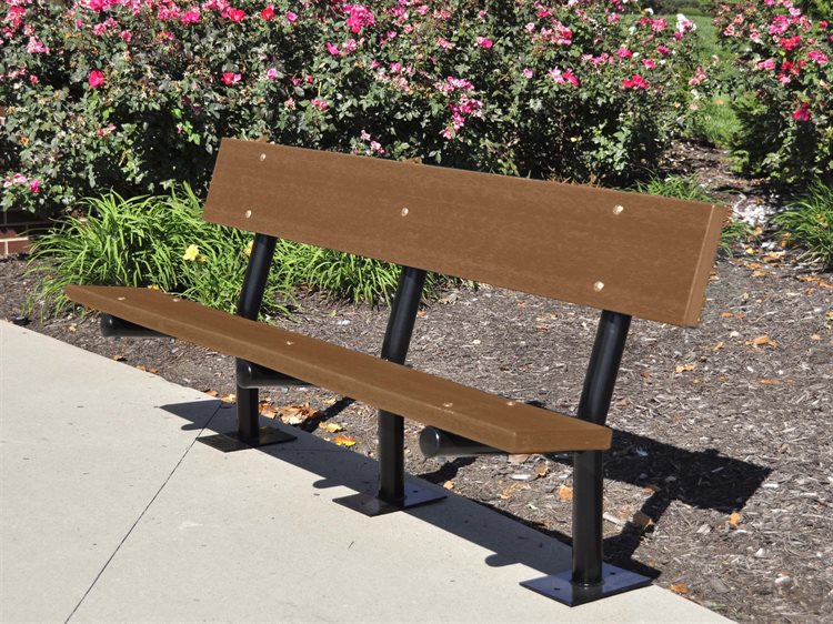 Frog Furnishings Madison Steel 6 ft. Surface Bench