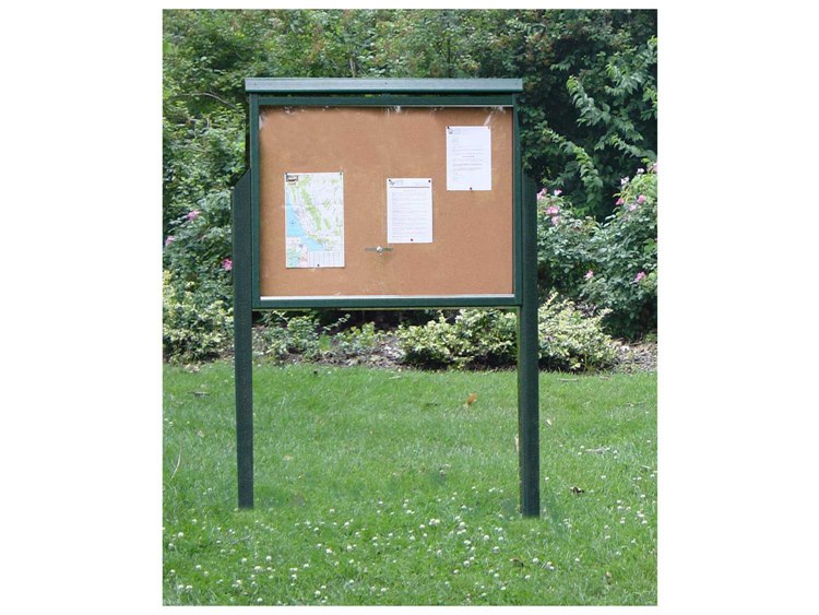 Frog Furnishings Message Center Recycled Plastic Large Standard One Side Two Post