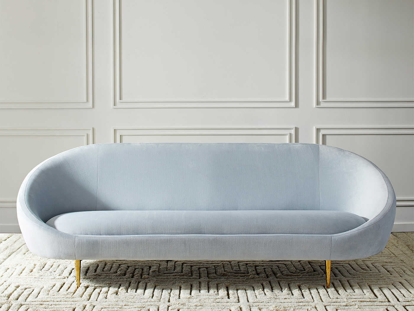 Jonathan Adler Ether Bergamo Ice Sofa Couch | JON24246