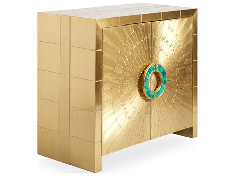 Jonathan Adler Talitha Brass Gold Accent Chest