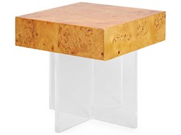 Jonathan Adler Bond Rectangular Wood Burled Mappa Dining Table | JON26704