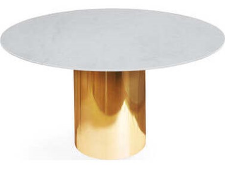 Jonathan Adler Alphaville Round Marble Dining Table