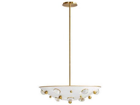 Jonathan Adler Globo Gold Dome Pendant