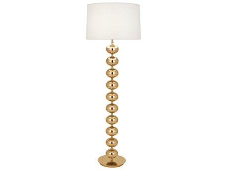 Jonathan Adler Hollywood Polished Brass Floor Lamp