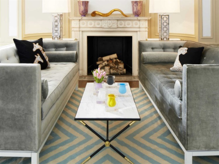 Jonathan Adler Lampert Brussels Charcoal Sofa Couch | JON7061