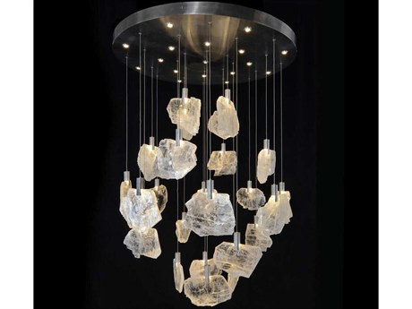 John Richard Moonlight Sonata 41-Light Silver Crystal LED Pendant