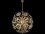 John Richard Genesis 30" 10-Light Silver Nickel Globe Sputnik Pendant  JRAJC9220