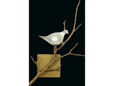 John Richard Katherine Cole Lazurite 1-Light Brass LED Wall Sconce