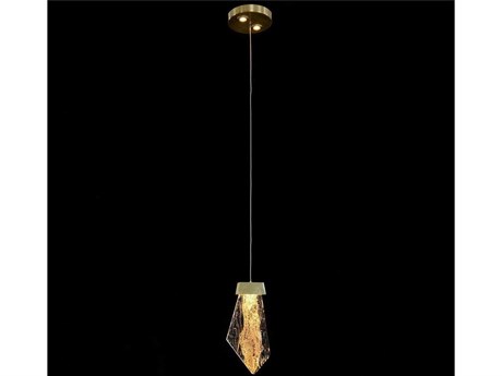 John Richard Lux 1-Light Brass Mini Pendant