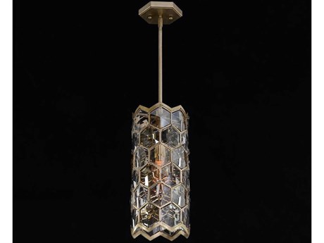John Richard Array 2-Light Champagne Silver Cylinder Mini Pendant