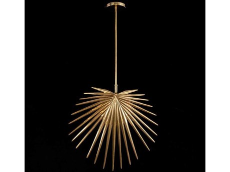 John Richard Fan Palm 2-Light Gold Sputnik Pendant