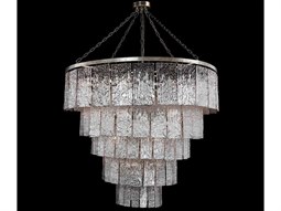 Meyda Cormac 8-Light Gold Glass Bell Chandelier | MY120792