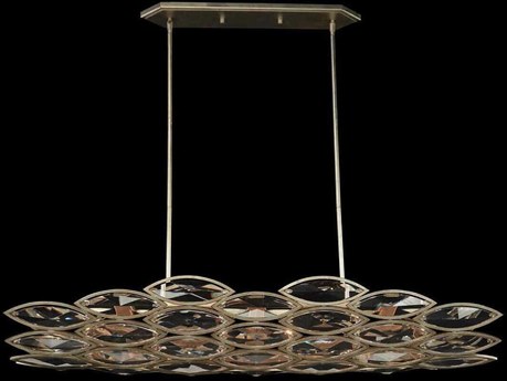 John Richard Petaline 5-Light Champagne Silver Island Pendant