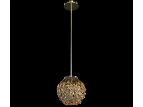 John Richard Plume 1-Light Aged Brass Globe Mini Pendant