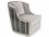 John Richard Christine Rendino Swivel 30" Brown Fabric Accent Chair  JRAMF1633V2422181AS