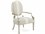 John Richard Christine Rendino Beech Wood Gold Fabric Upholstered Arm Dining Chair  JRAMF1635V2297004AS