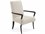 John Richard Christine Rendino Leather Beech Wood Brown Upholstered Arm Dining Chair  JRAMF1637V228SACPW