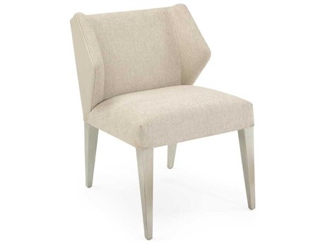 John Richard Dune Beige Upholstered Side Dining Chair