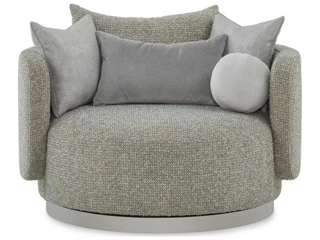 John Richard Soledad Gray Fabric Accent Chair