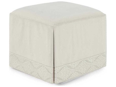 John Richard Chelsea Beige Upholstered Ottoman